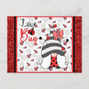 Search for love bug postcards Red