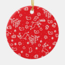 Search for doodle christmas tree decorations Red