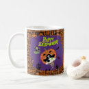 Search for skeleton cat mugs Pumpkin