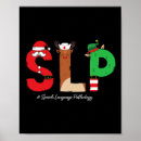 Search for speech language pathologist posters Merry christmas