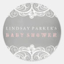 Search for lace baby shower stickers Chalkboard