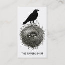 Search for nesting business cards Birds