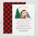 Search for red and black plaid baby shower invitations Lumberjack