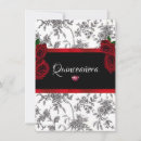 Search for red white quinceanera invitations Elegant