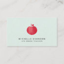 Search for red apple business cards Cute