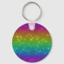 Search for glitter stars key rings Rainbow