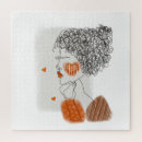 Search for black woman puzzles Red