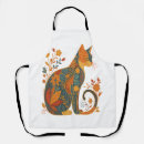 Search for cat silhouette aprons Cute