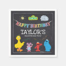 Search for sesame street birthday napkins Colourful kids party