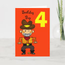 Search for 4th birthday cards Cowboy
