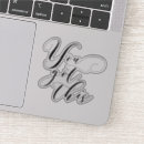 Search for thoughts of you stickers Typography
