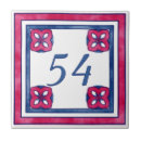 Search for house numbers tiles Blue