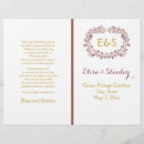 Search for bi fold wedding programs Floral