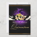 Search for masquerade ball birthday invitations Purple