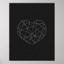 Search for heart abstract posters Grey