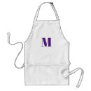 Search for purple standard aprons Initial