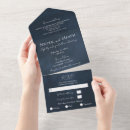 Search for dark blue wedding invitations Chic
