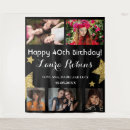 Search for 40th birthday backdrops Gold