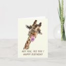 Search for funny giraffe birthday cards Giraffes