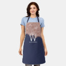 Search for rose gold aprons Glitter dust