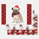 Search for black pug wrapping paper Pugs