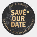Search for marble save the date stickers Gold