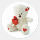 Search for teddy bear valentine stickers Red