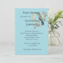 Search for hummingbird baby shower invitations Blue