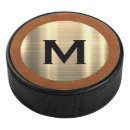 Search for gold hockey pucks Monogrammed