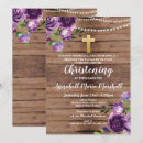 Search for lilac christening invitations Purple flowers