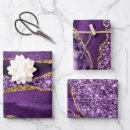 Search for purple glitter wrapping paper Agate marble