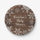 Search for winter baby shower plates Snowflakes