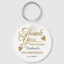 Search for thank you key rings 50th birthday