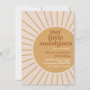 Search for our little sunshine birthday invitations Yellow