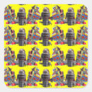 Search for robot square stickers Sci fi