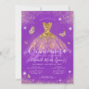Search for purple butterfly quinceanera invitations Quinceañera
