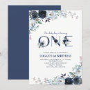 Search for blue floral birthday invitations Boho