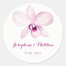 Search for purple orchid wedding stickers Floral