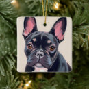 Search for black french bulldog christmas tree decorations Dogs