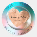 Search for pink and turquoise wedding stickers Gold