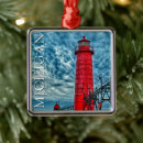 Search for michigan lighthouse christmas tree decorations North america