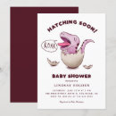 Search for dinosaure baby shower invitations Hatching soon