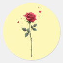 Search for valentine rose stickers I love you