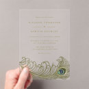 Search for peacock feather wedding invitations Vintage