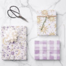 Search for purple baby shower wrapping paper Floral