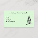 Search for golf caddy business cards Sport