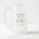 Search for 60th birthday beer glasses Elegant