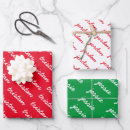 Search for red and white christmas wrapping paper Green