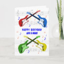Search for musical instrument birthday cards Guitarist