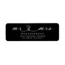 Search for heart shape return address labels Black and white